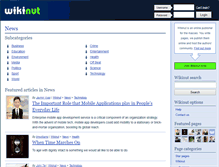 Tablet Screenshot of news.wikinut.com